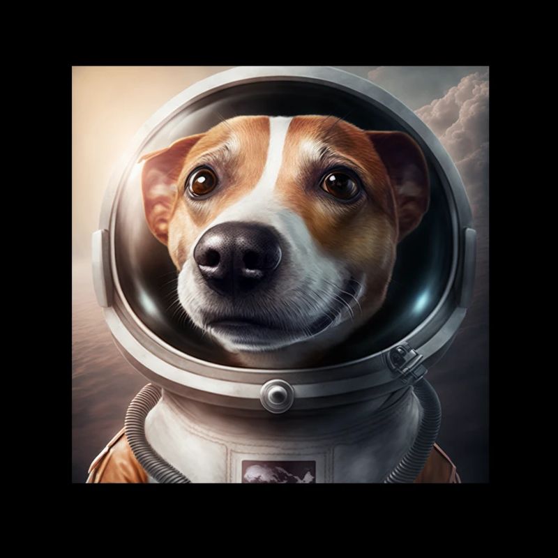 Jack Russel Astronaut Dog Space Space