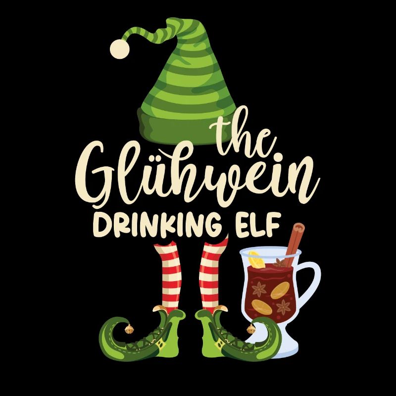 The Gluehwein Drinking Elf, Mulled Wine Christmas