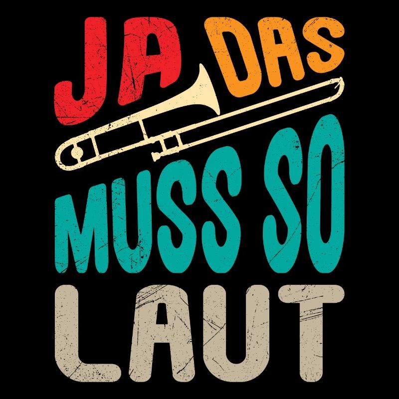 Musiker Trompeter Ja das muss so laut Posaune