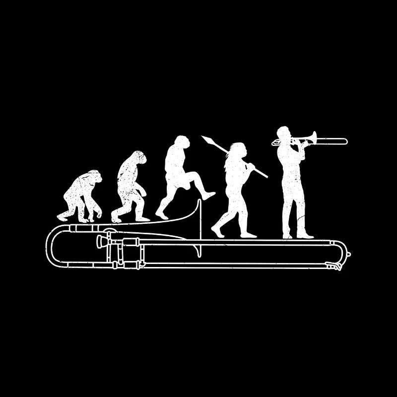 Evolution Posaune ich spiele Posaune