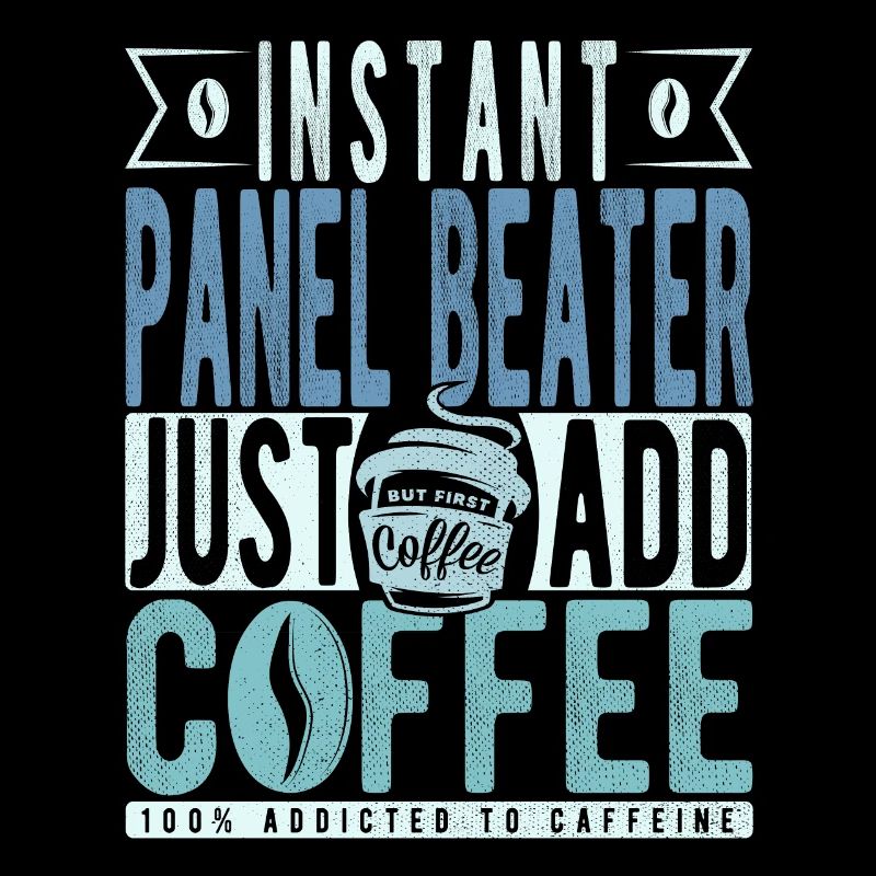 Panel Racket Coffee Saying