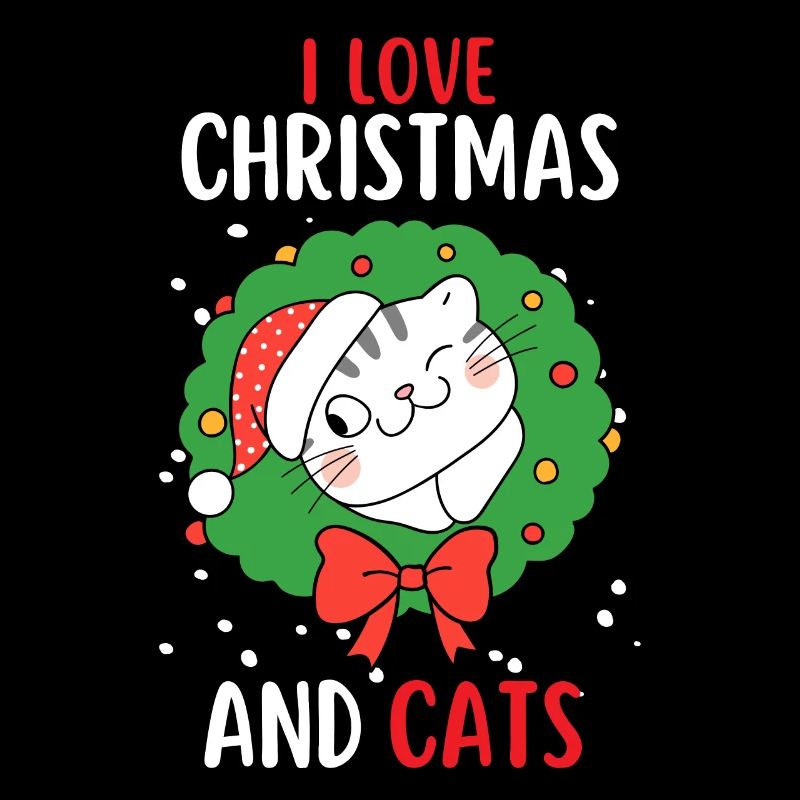 J’aime Noël et Chats Chat Noël