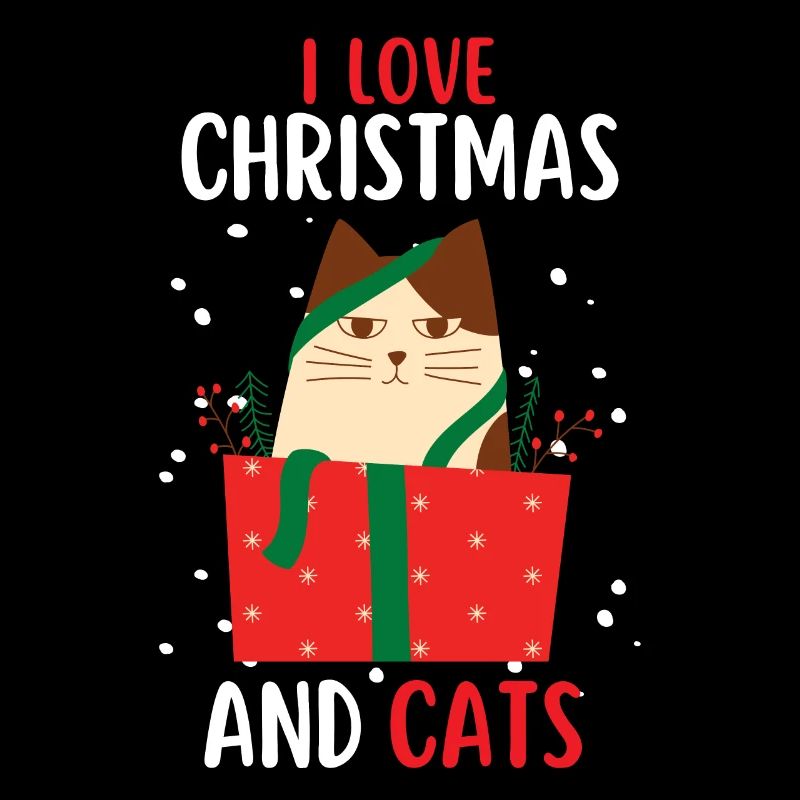 J’aime Noël et Chats Chat Noël