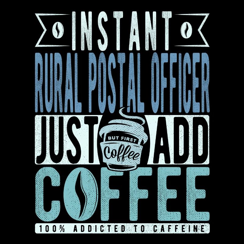 Ländlicher Postoffizier Kaffee Spruch