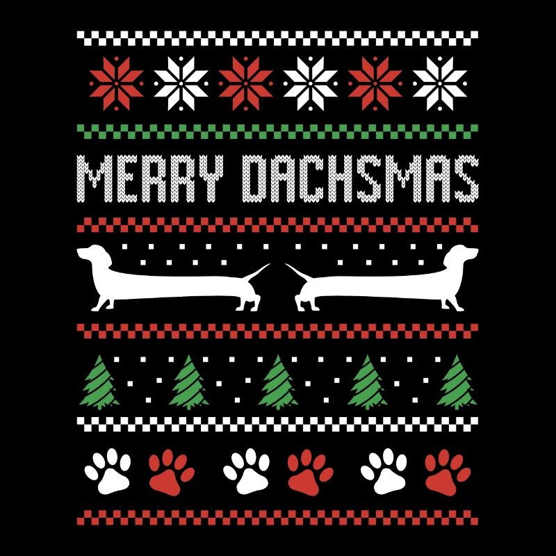 Teckel Saucisse Chien Pull de Noël moche