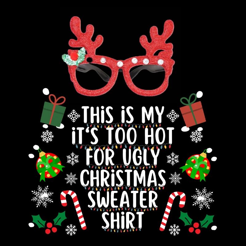 Chemise pull de Noël trop chaude pour moche