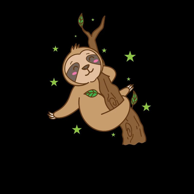 Sloth on the tree Nature lazy chilling