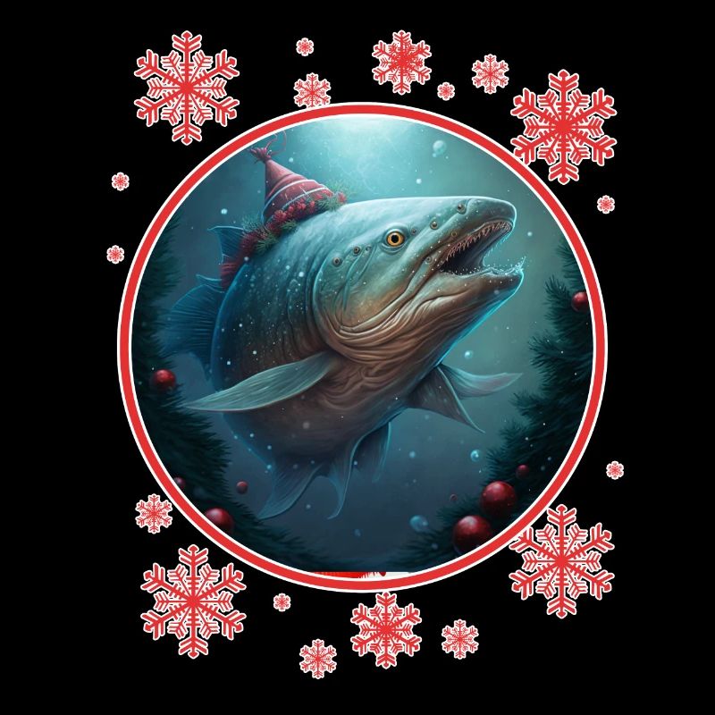 Pêche Pêcheur Pêcheuse Noël Pêcheur Poisson