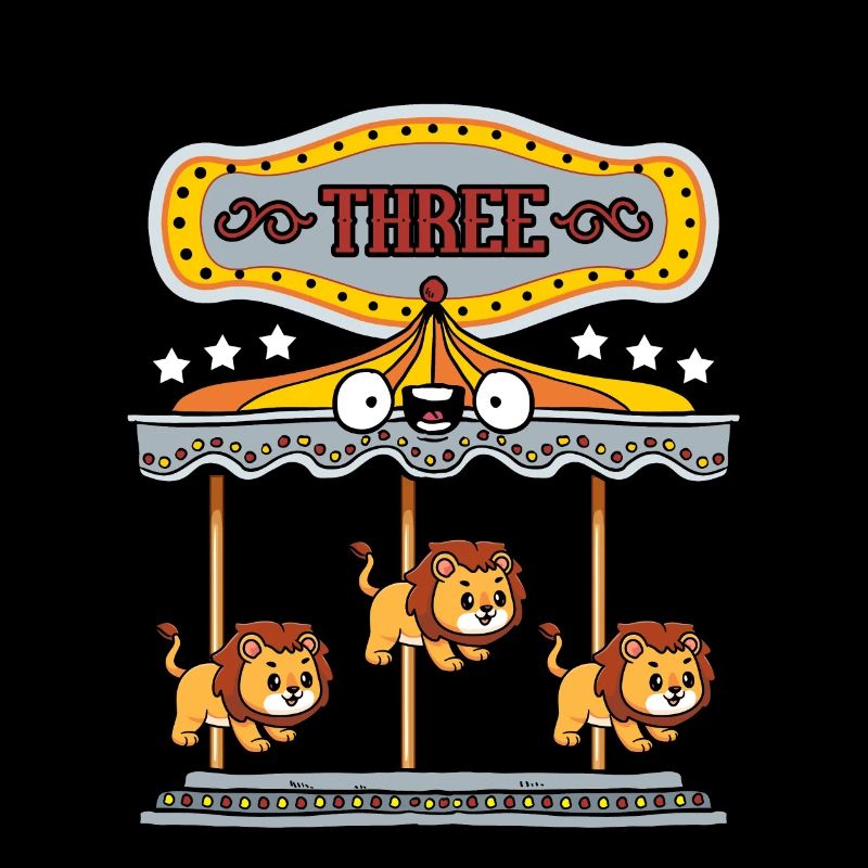 Karussell-geburtstagsfeier-löwe Dieser Junge