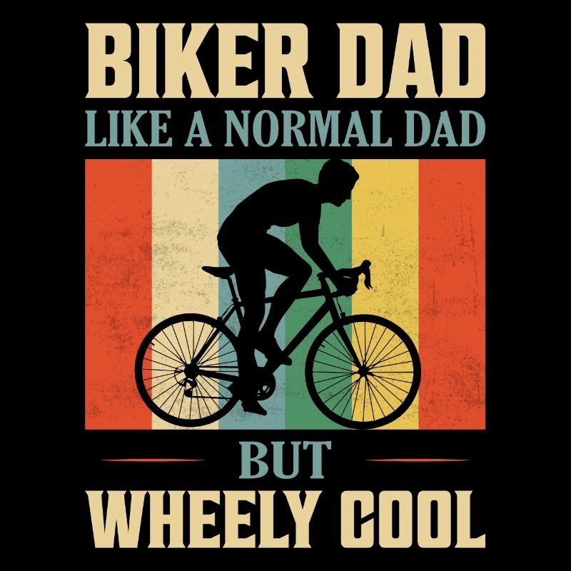 Papa motard comme un père normal mais Wheely Cool Cyclin