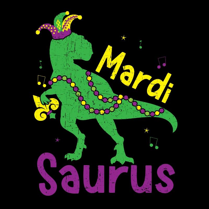 Mardisaurus Mardi Gras Celebration Dinosaur Lover
