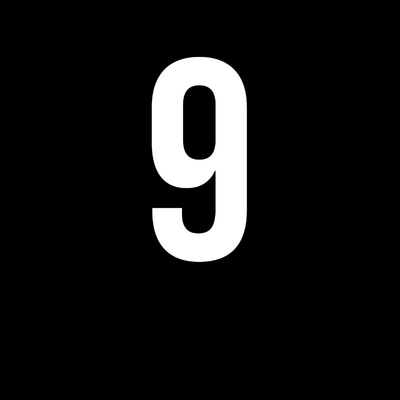 9 Zahlen, Buchstaben, Symbol, Alphabet, Initiale