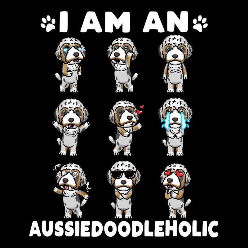 Aussiedoodle Émoticône de chien