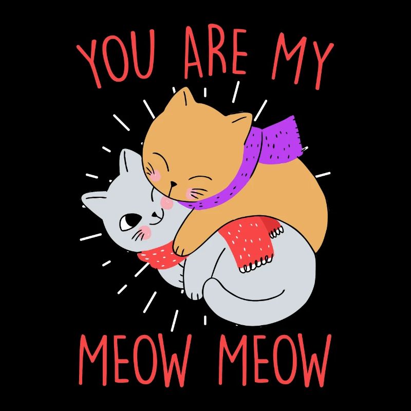 Amour de chat J’aime mon chat Saint-Valentin