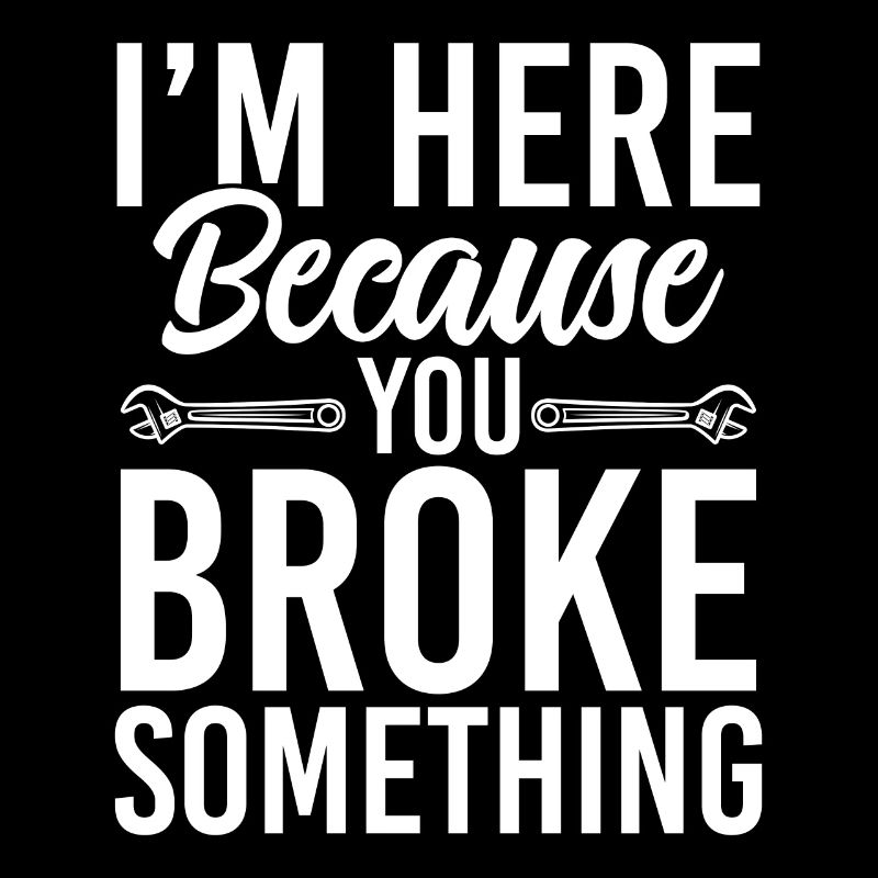 Im Here Because You Broke Something Handwerker