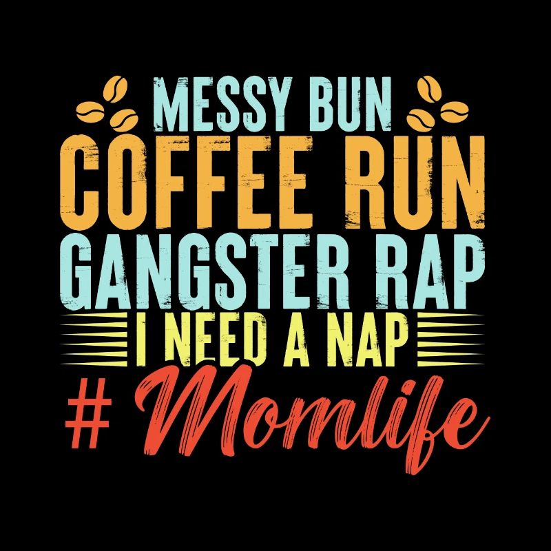 Messy bun coffee run