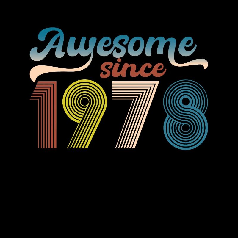 Vintage 1978 Retro Bitrthday Edition Limitée