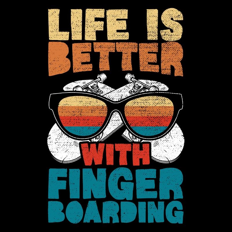 Das Leben ist besser mit Fingerboarding Griffbrett