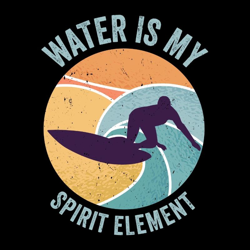 Water Wave Spirit Element Ocean Surfer