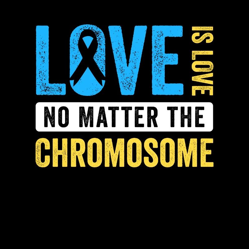 Welt-Down-Syndrom-Tag Extra Chromosom Liebe