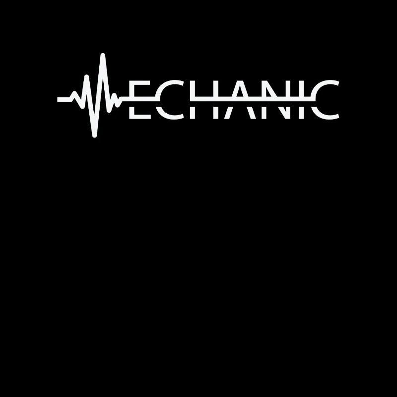 Mechanic Heartbeat Car Technician Workshop Garage