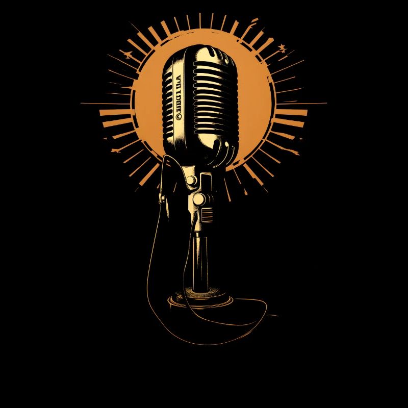 Microphone rétro rétro