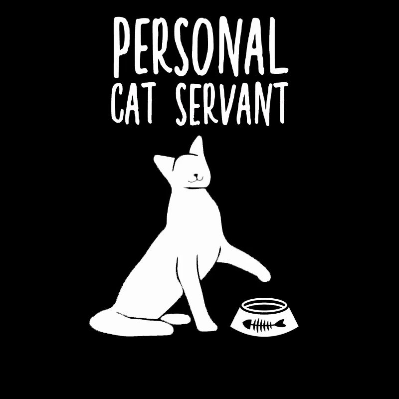 Personal cat servant funny cat owner