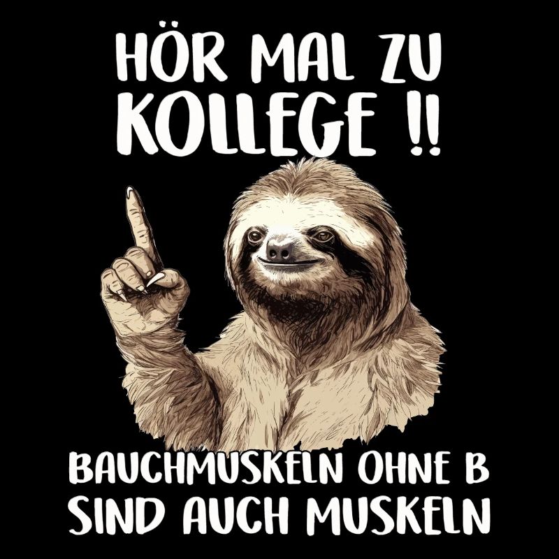 Faultier Geschenk Sportmuffel Geschenkidee Sloth