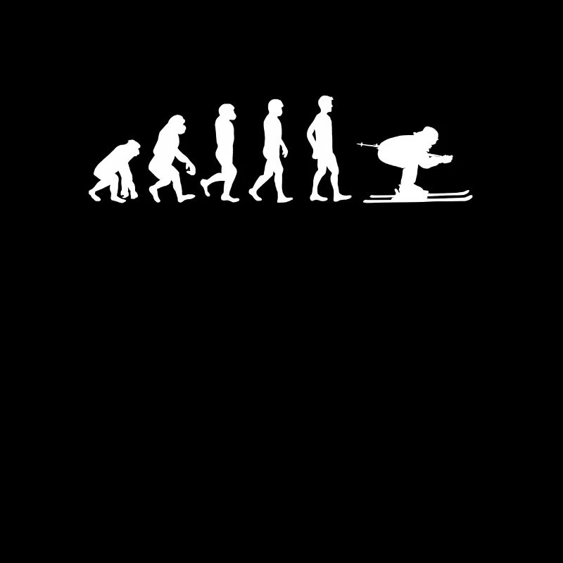 Ski Sport Geschenk Ski T-Shirt Evolution