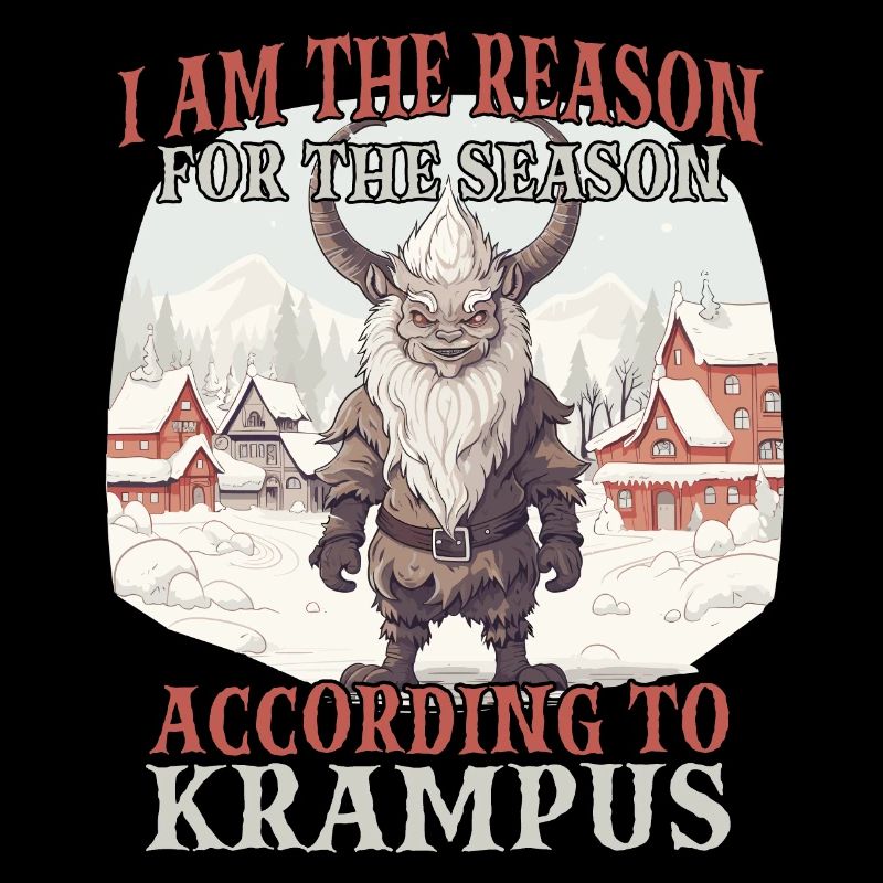 Dämonischer Weihnachtsmann Kramperl Krampus