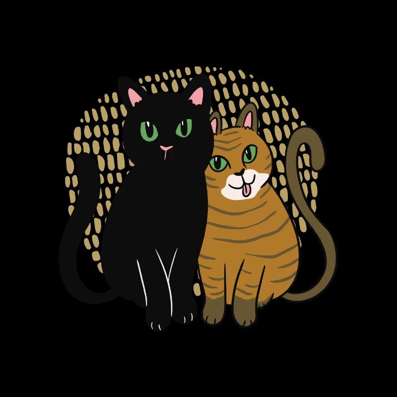 Deux chats mignons