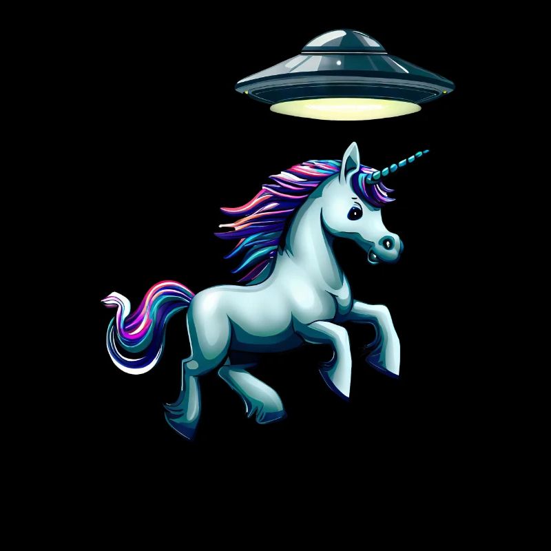 UFO kidnaps unicorn