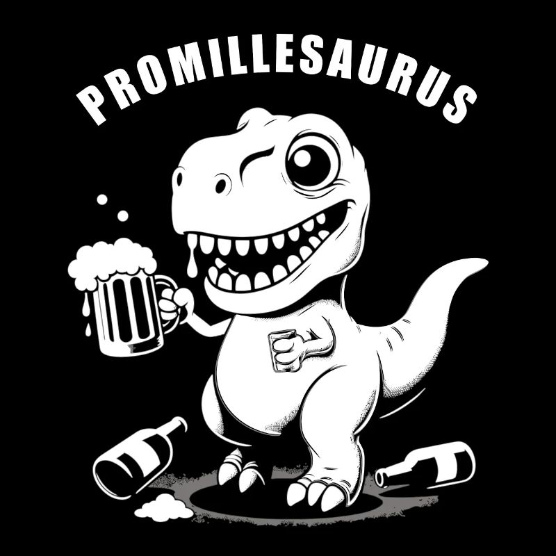 Funny Drunk Dinosaur: Promillesaurus