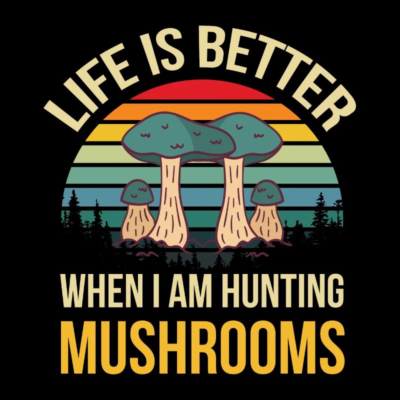 Cueilleurs de champignons et amis champignons