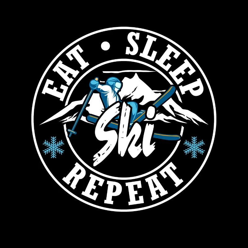 Vacances de ski Manger dormir Ski Répéter