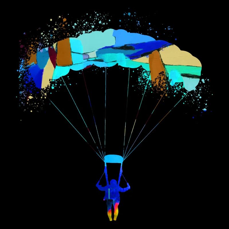 fallschirm,fallschirmflieger,graffiti,gleitschirm