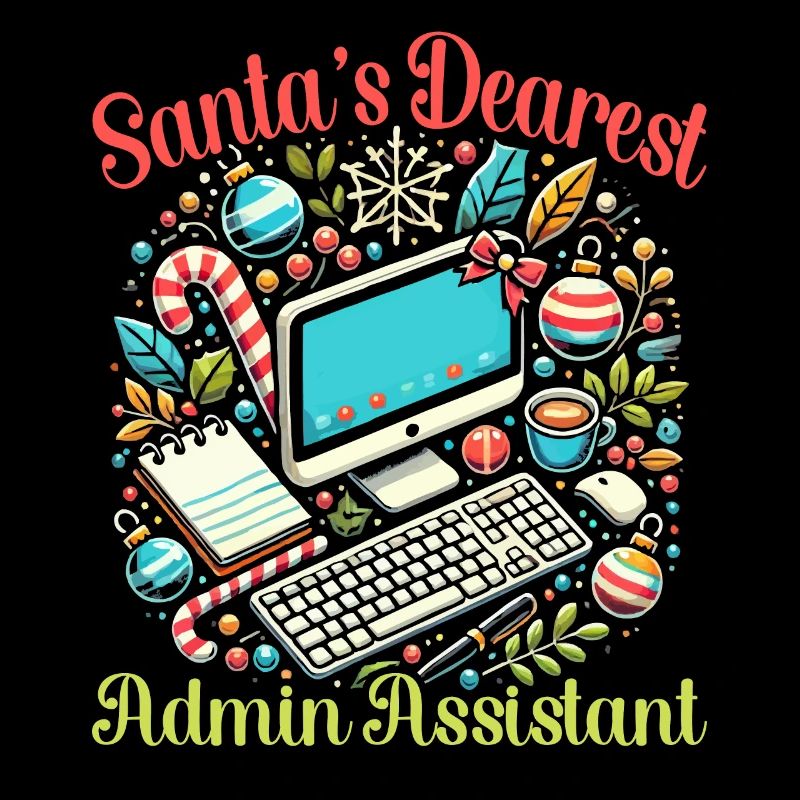 Lustiger Weihnachts-administrator-weihnachtsmann.