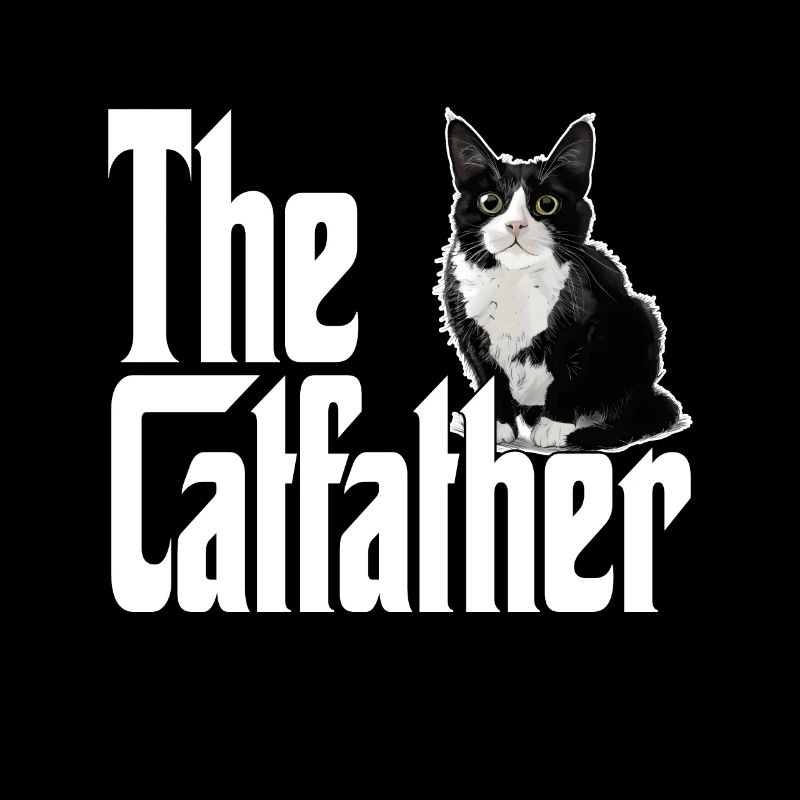 Chat Papa Le Catfather Crazy Cat Père Kitty Daddy