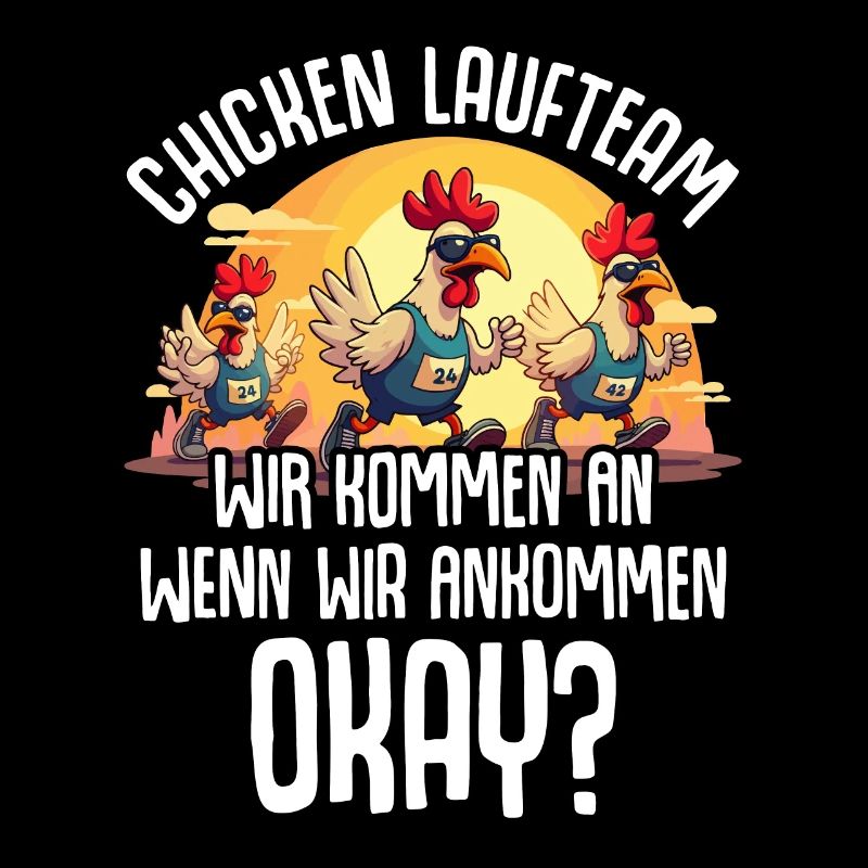 Men Boys Chicken Running Team Jogging Running