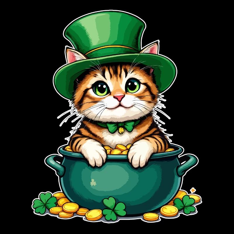 Chat Tenue de la Saint-Patrick Chats