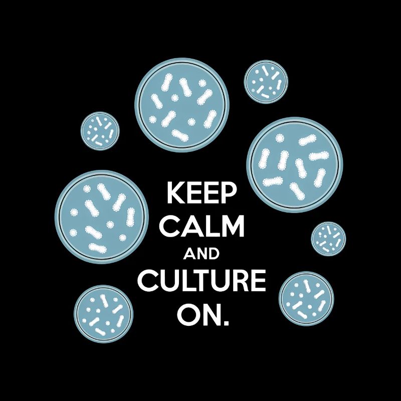 Keep Calm and Culture On Bakterien