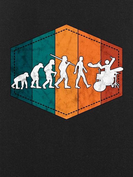 Drums evolution drummer retro