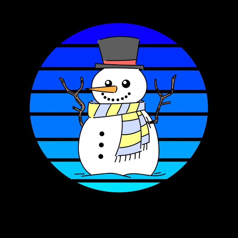 Snowman Sunset