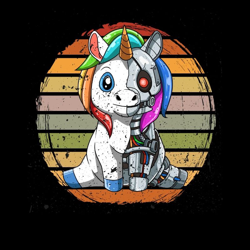 Grunge Unicorn Robot Robotic Cuddle Cyborg