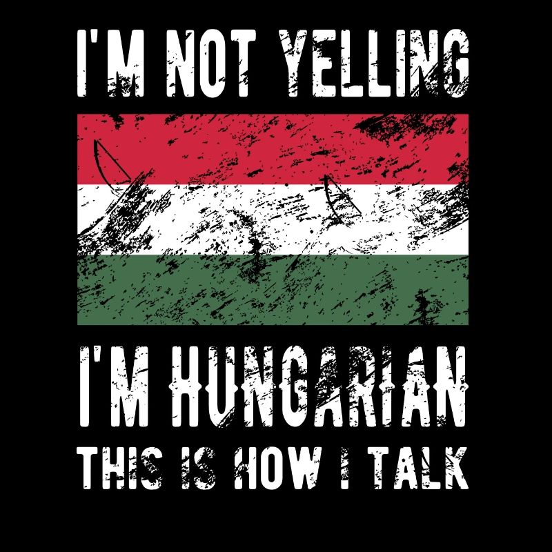 Stolzer Ungar Ungarn Herkunft Ungarische Flagge