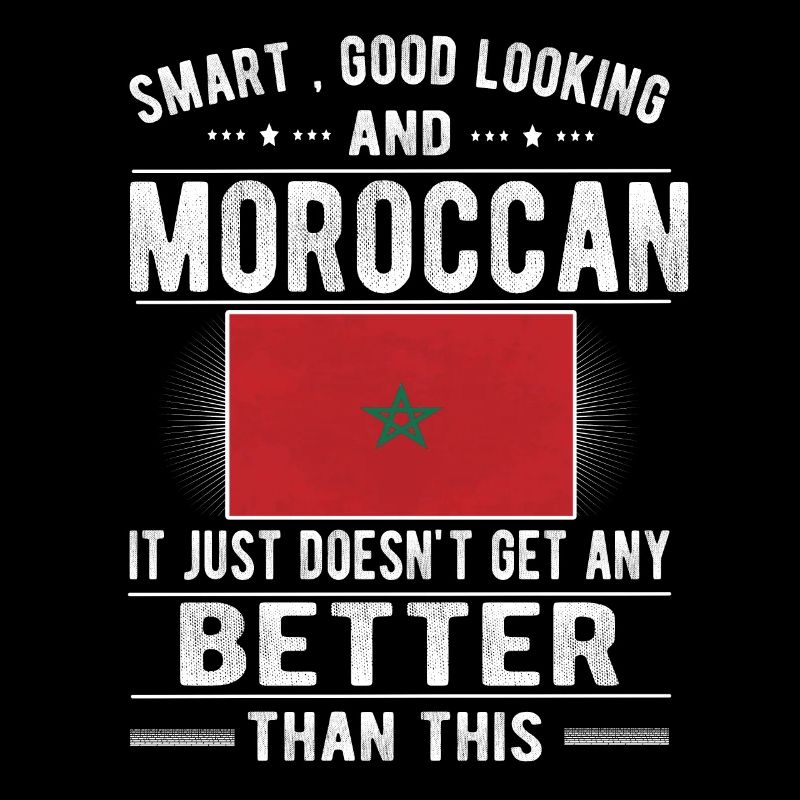 Moroccan Morocco Flag Moroccan origin