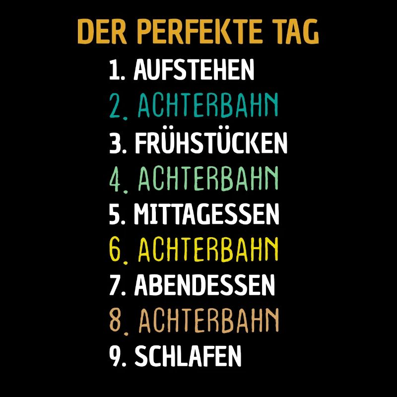 Achterbahn Freizeitpark Geschenk