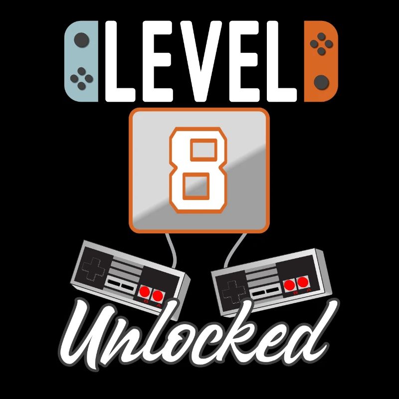 Level 8. Unlocked Gamer Gift Idea