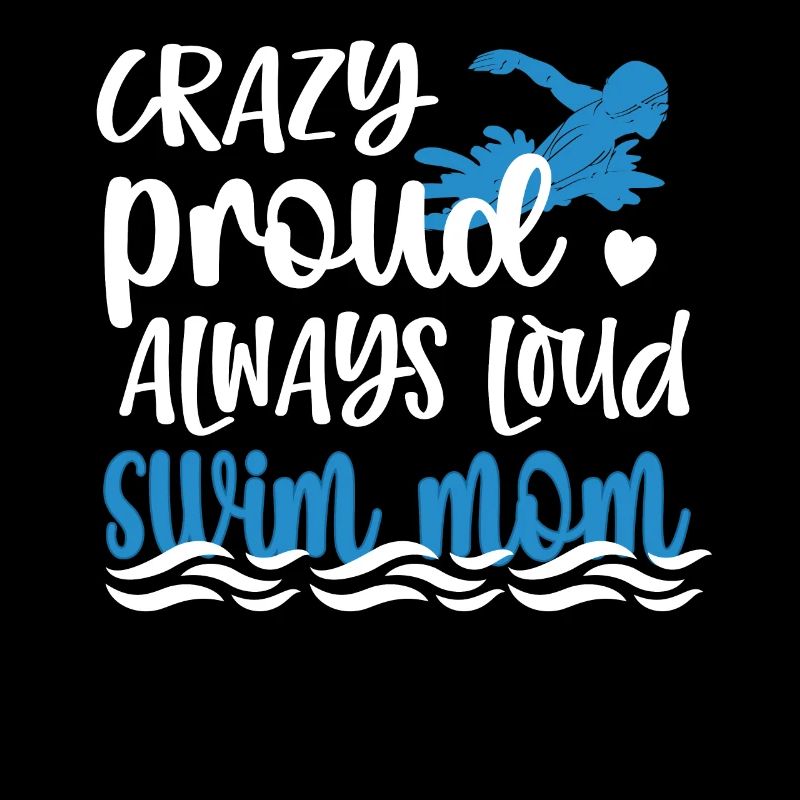 Stolze Schwimmmama Mutter Schwimmer Schwimm-Mama