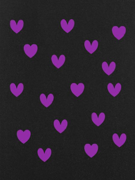 Cœurs violets